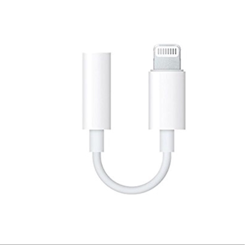 Apple lightning jack adapter • white